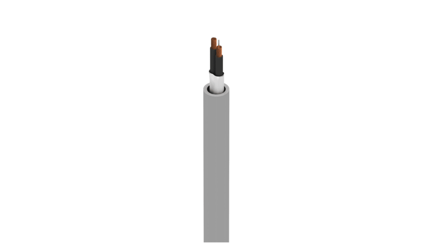 Alpha Wire Xtra-Guard FLEX Performance Cable Steuerleitung, 2-adrig Grau, 305m,  ungeschirmt