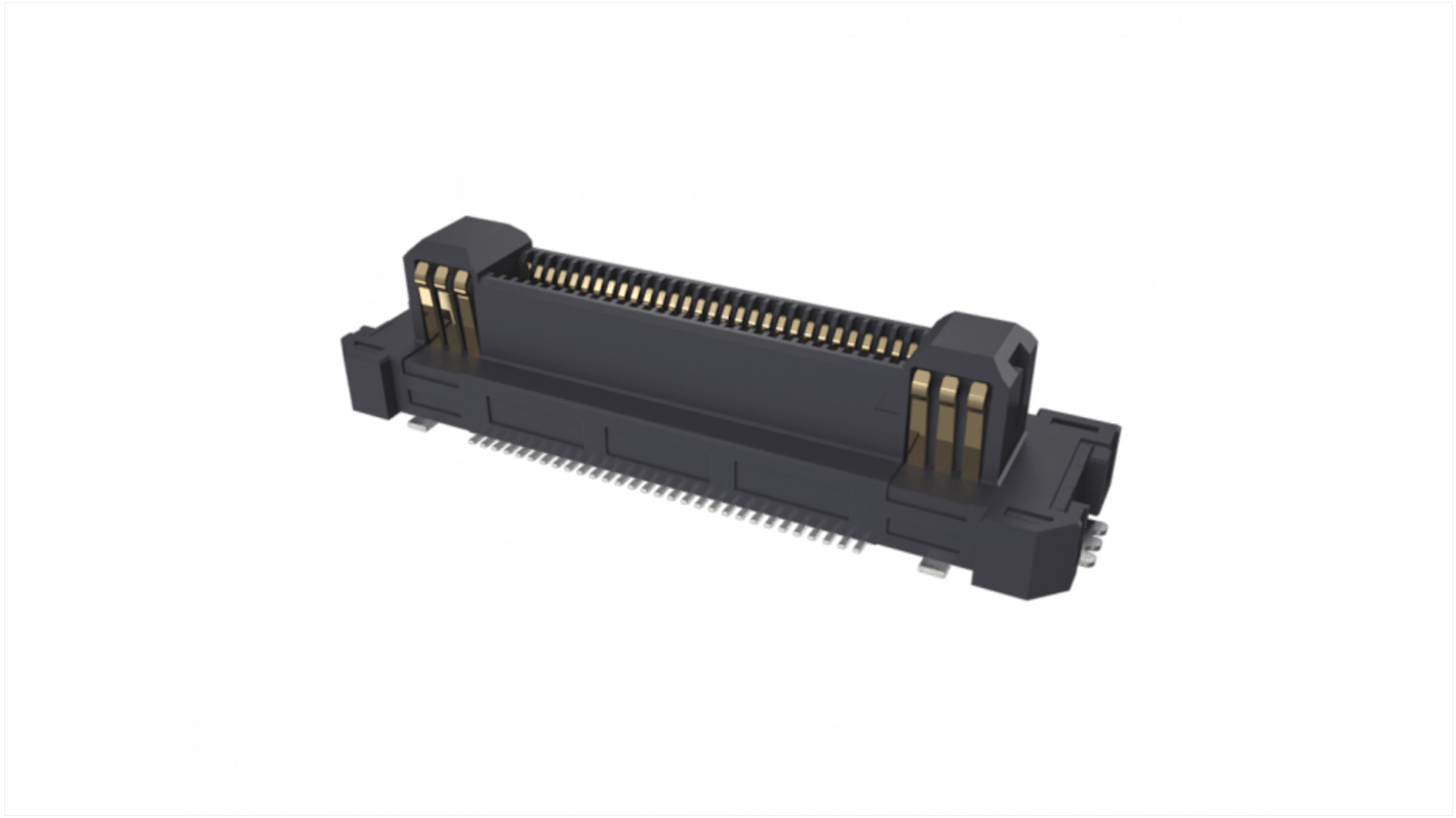 Amphenol Communications Solutions B324 Leiterplatten-Stiftleiste, 60-polig / 2-reihig, Raster 0.5mm, Ummantelt