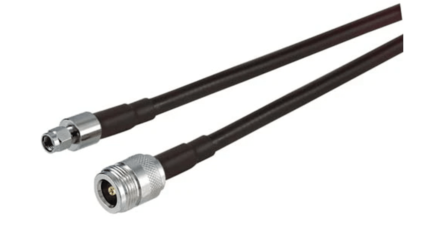 MCGILL MICROWAVE SYSTEMS LTD Female N Type to Male RP-SMA Coaxial Cable, 1m, LMR Coaxial, Terminated
