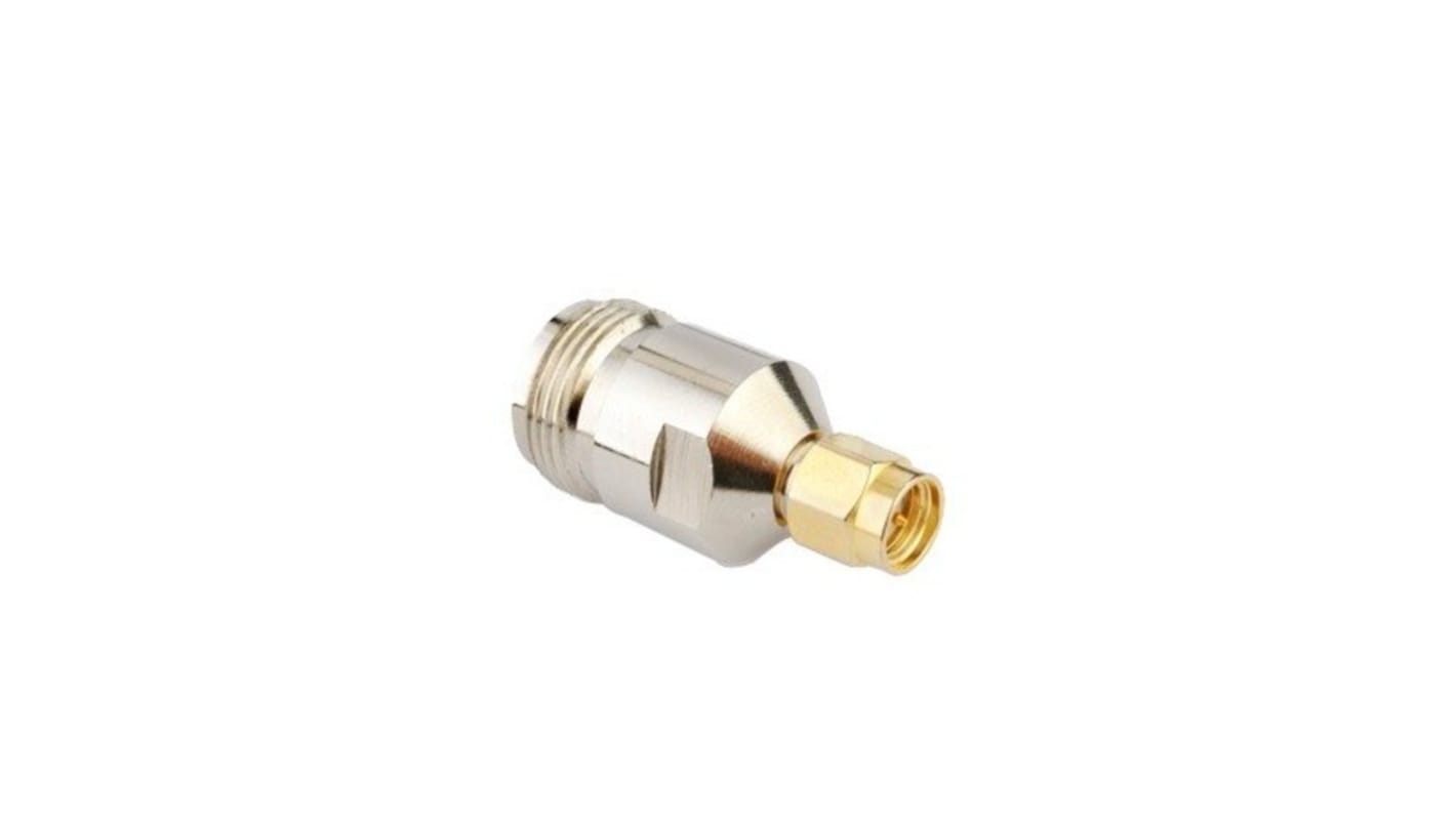 Adaptador coaxial MCGILL MICROWAVE SYSTEMS LTD NF-SM-ADPT, Hembra N a Macho SMA