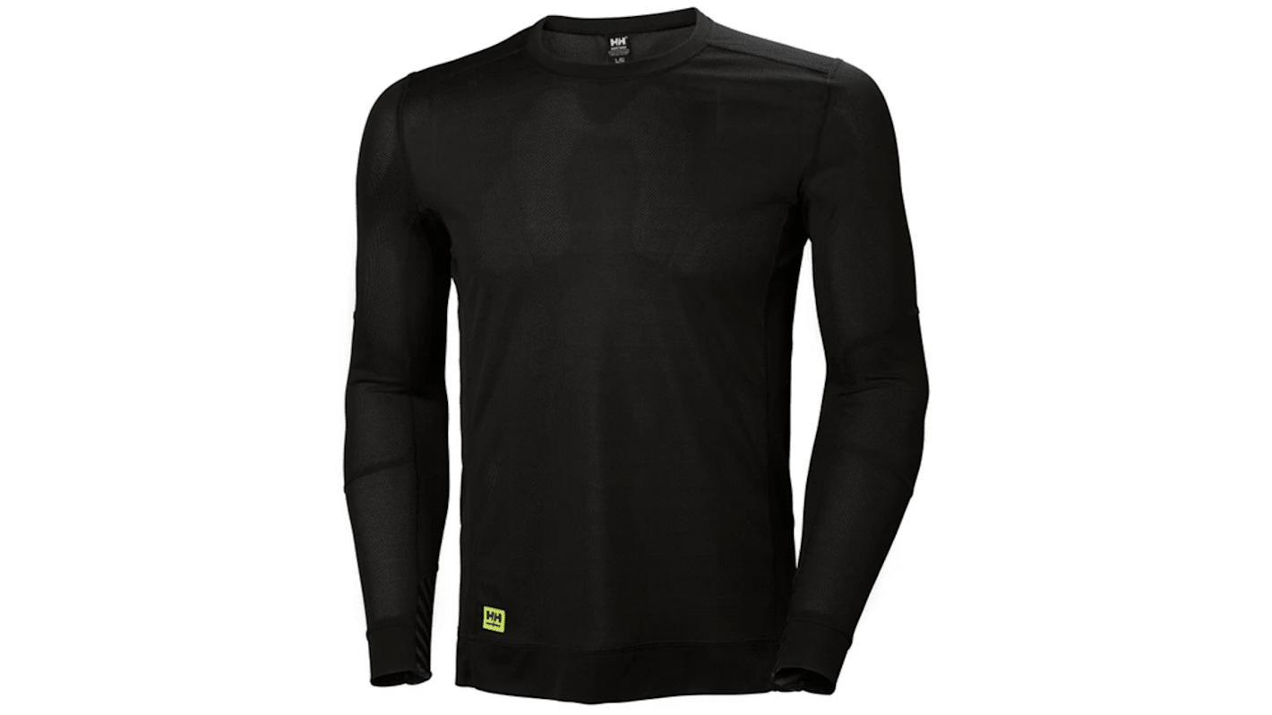 Helly Hansen Black Polypropylene Thermal Shirt, 3XL