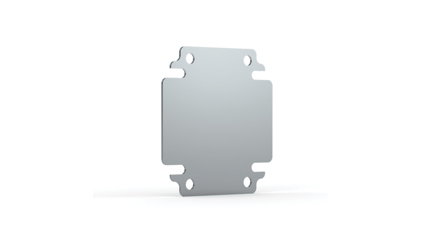 nVent HOFFMAN BMP Series Mild Steel Mounting Plate, 2mm H, 470mm W, 175mm L