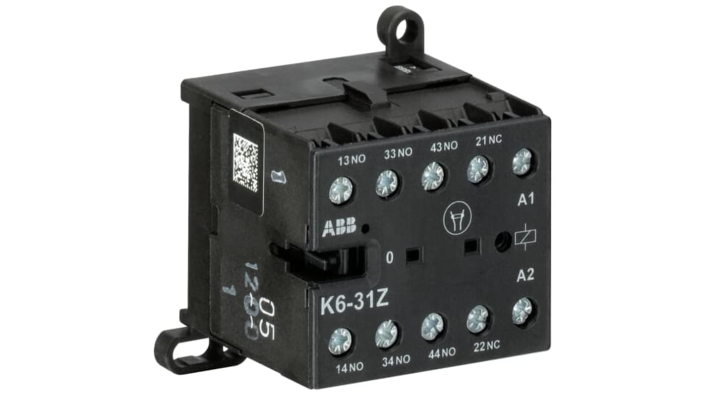 ABB Contactor Relay, 4 A, 1NC/3NO