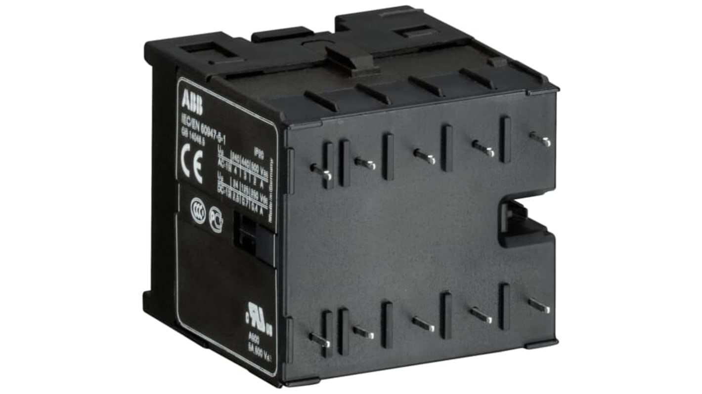 ABB Contactor Relay, 4 A, 1NC/3NO