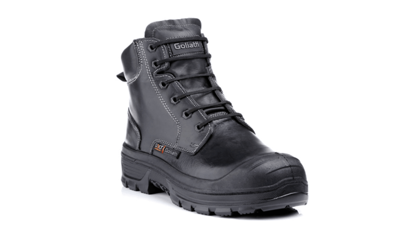 Goliath F2AR1338 Black Aluminium Toe Capped Men's Safety Boots, UK 7, EU 40