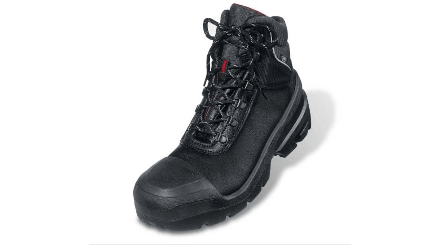 U8401207 Uvex 84012 Black, Grey Steel Toe Capped Men's Safety Boots