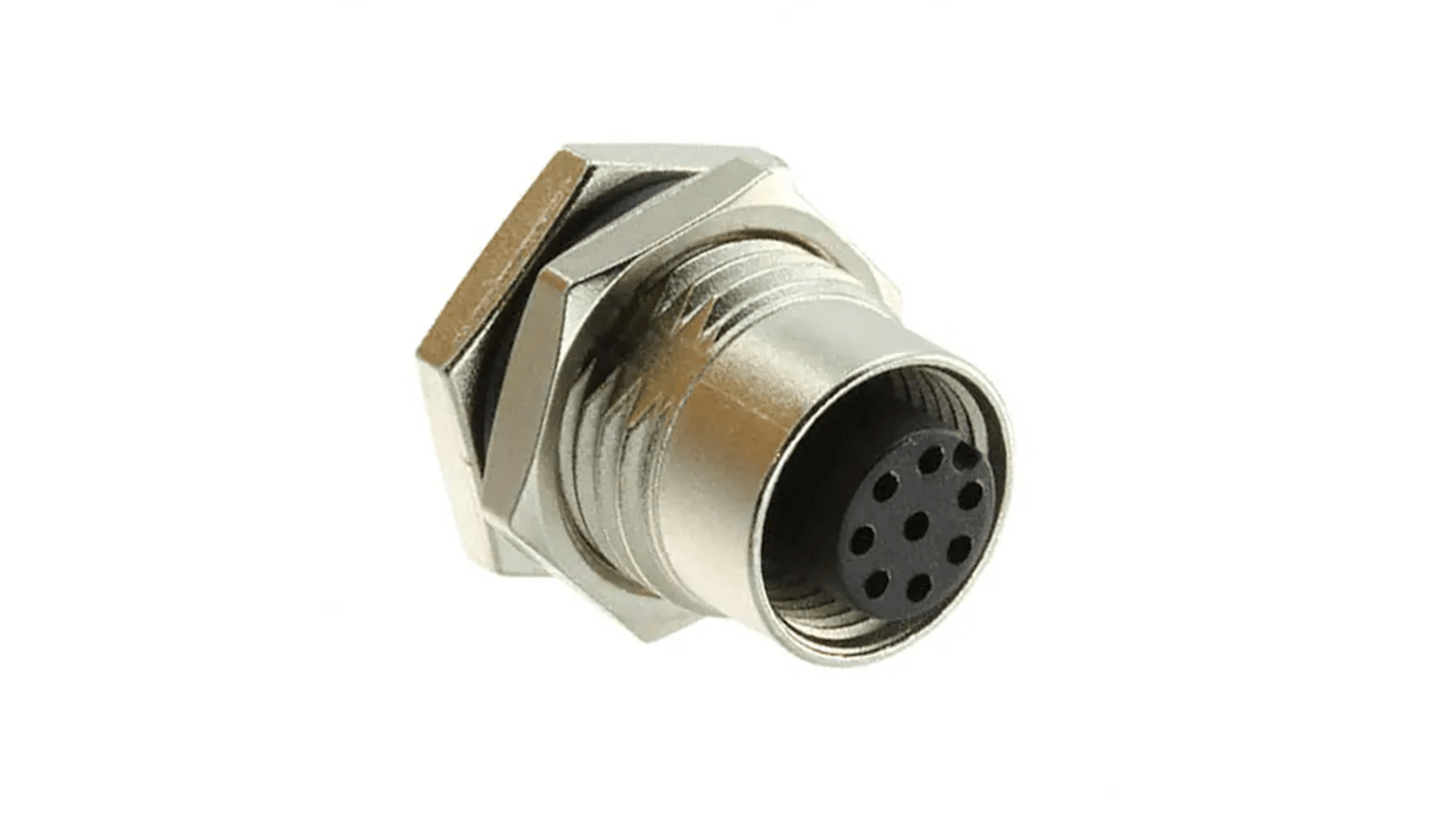 SM12A08PFFSSF8001 Amphenol Circular Connector, 8 Contacts, Panel