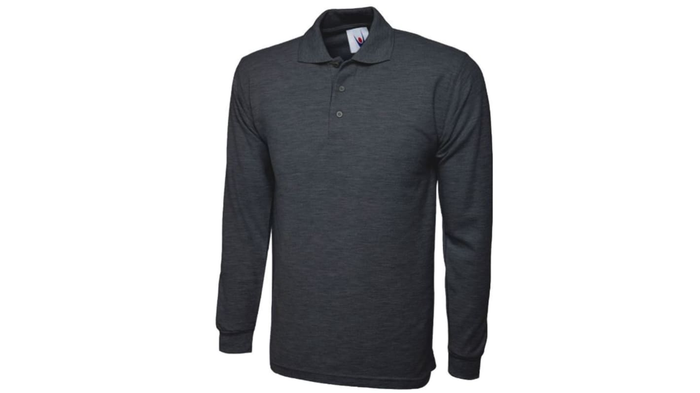 Uneek UC113 Charcoal Cotton, Polyester Polo Shirt, UK- L, EUR- L