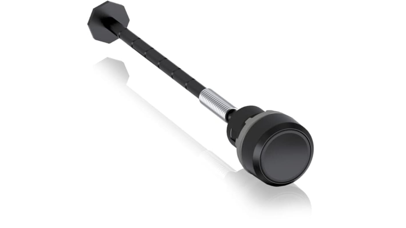 Tête de bouton poussoir ABB, KPR3 Noir, Ø découpe 22.5mm, Momentané