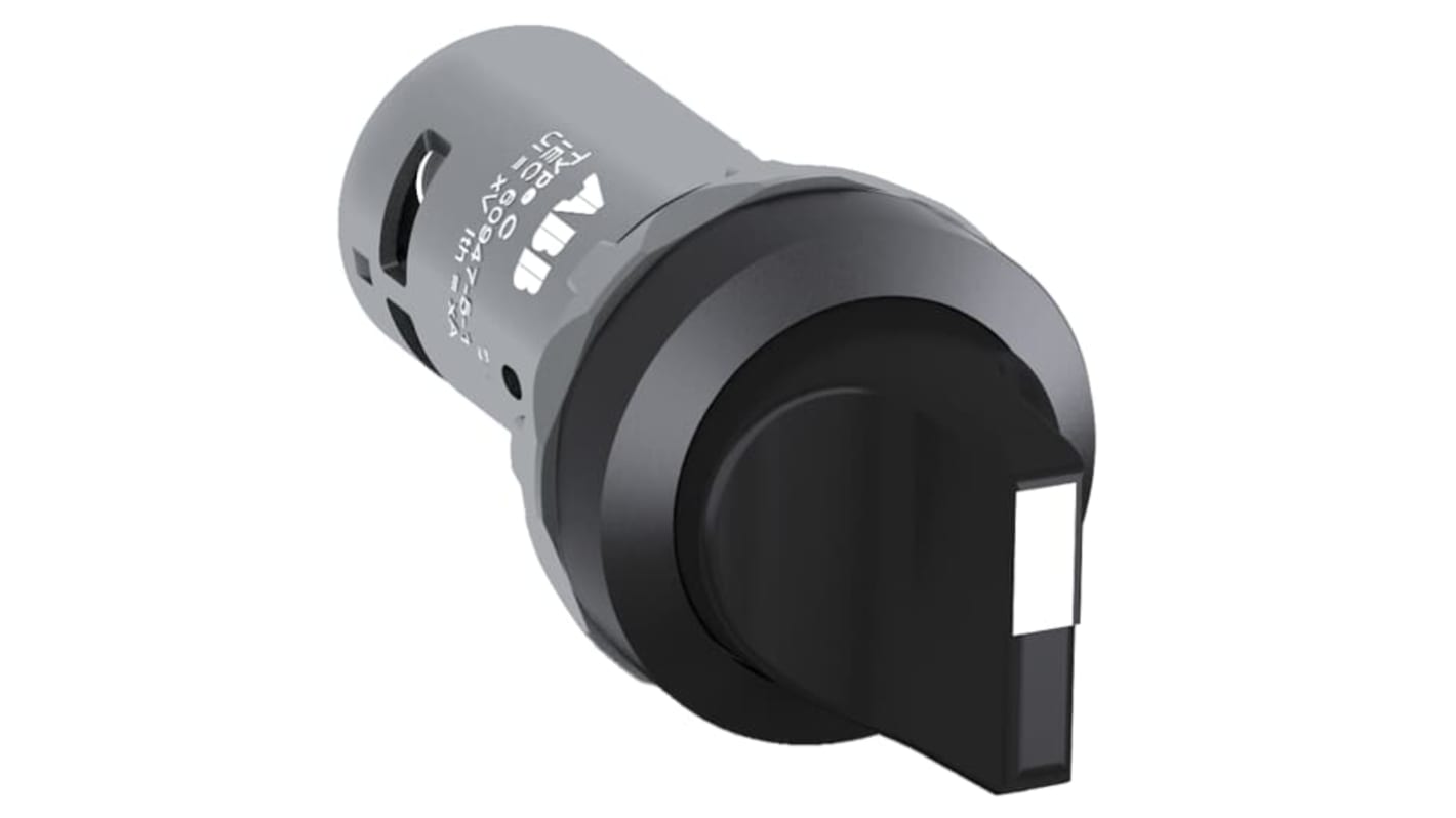 ABB Short Handle Selector Switch - 22.5mm Cutout Diameter 3 Positions