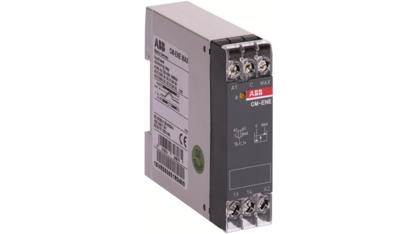 ABB Liquid Level Monitoring Relay, 1 Phase, SPST