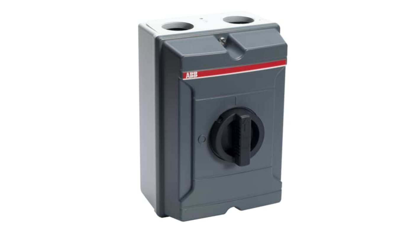 ABB 3P Pole Surface Mount Switch Disconnector - 100A Maximum Current, 45kW Power Rating, IP20