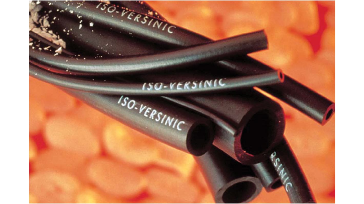 Saint Gobain Versilon™ Iso-Versinic FKM, Process Tubing, 1.5mm ID, 3mm OD, Black, 50m