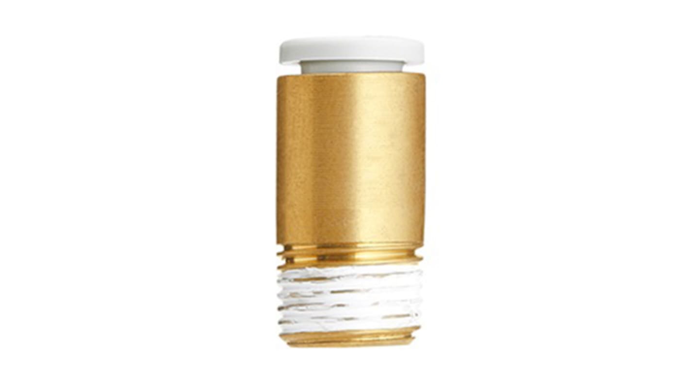 SMC KQ2 Series Straight Threaded Adaptor, Push In 1/2 in to Push In 16 mm, Threaded Connection Style