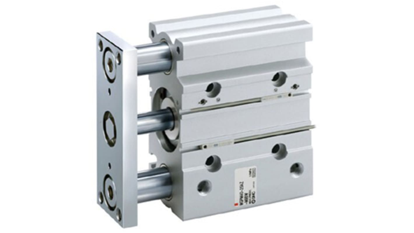 SMC Pneumatic Guided Cylinder - 16mm Bore, 100mm Stroke, MGPL Series, Double Acting