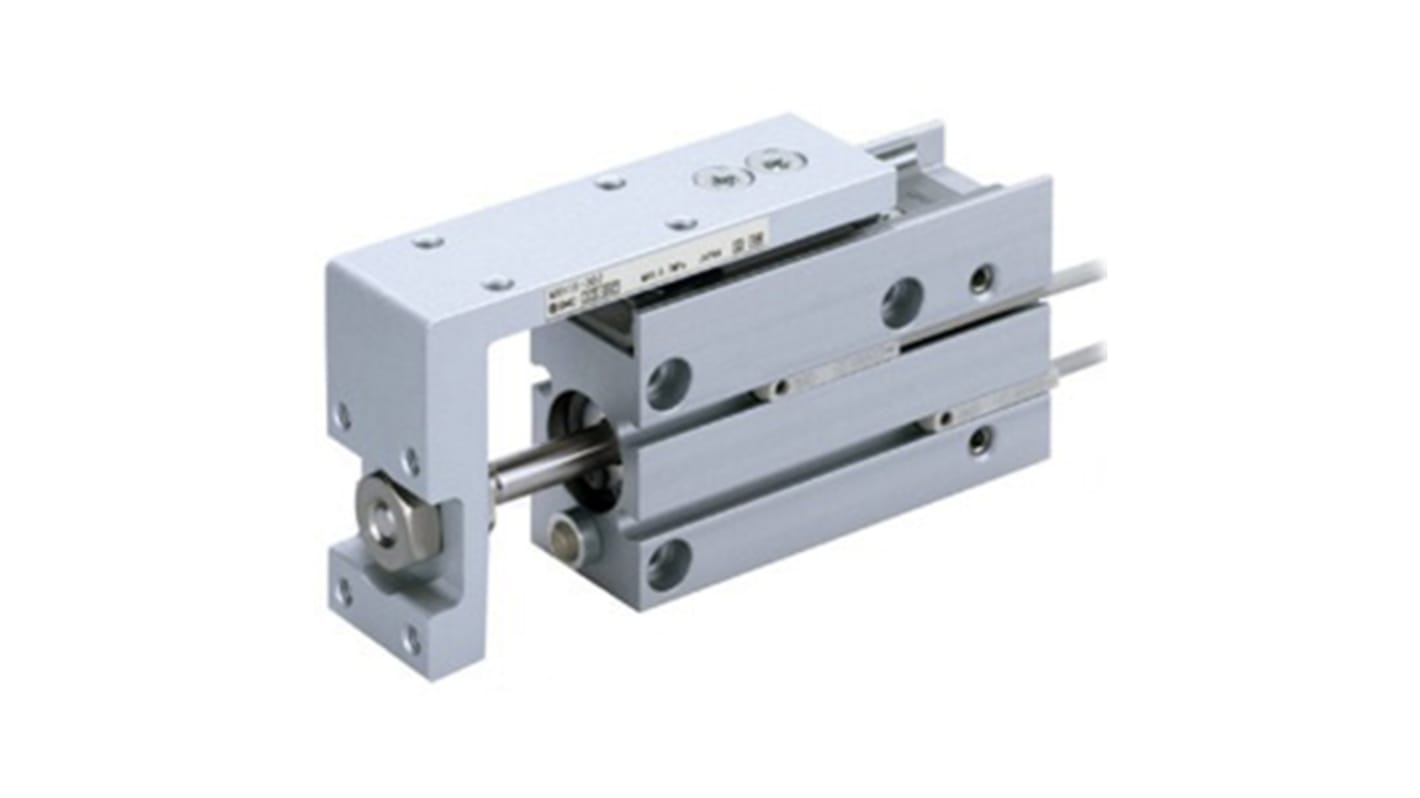 SMC Pneumatic Guided Cylinder - 16mm Bore, 20mm Stroke, MXH Series, Double Acting