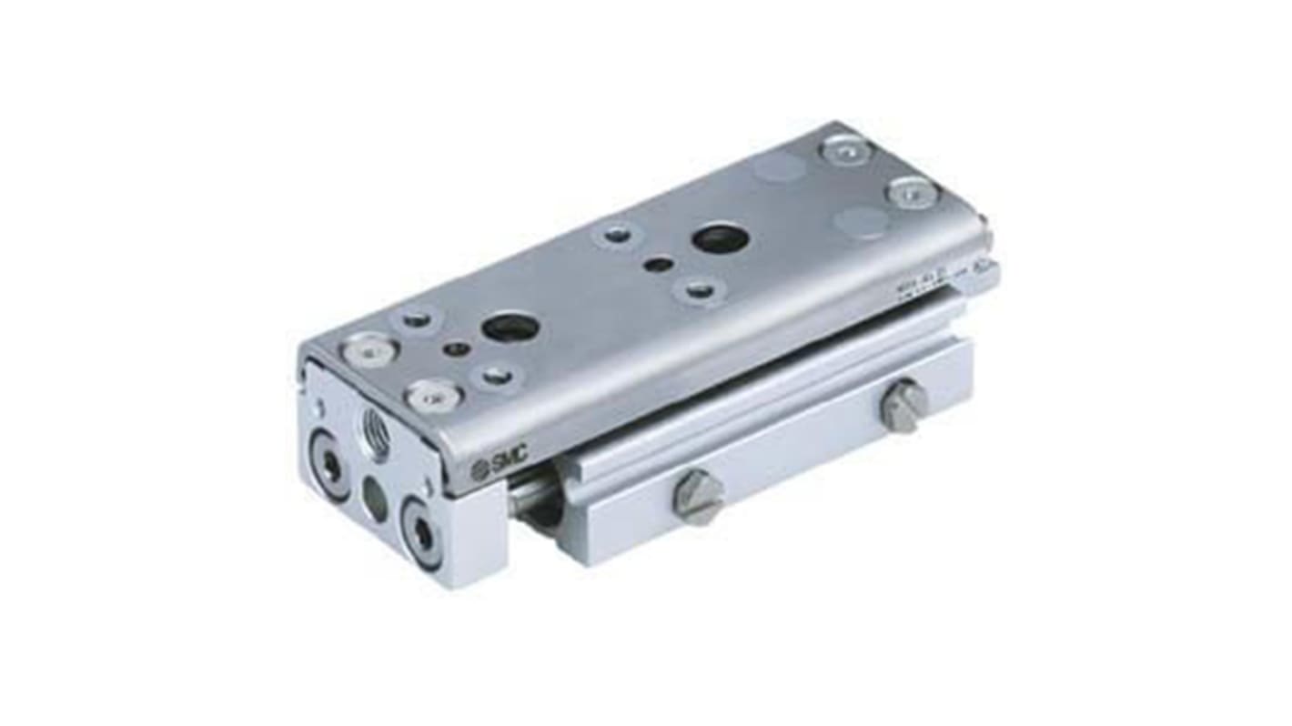 SMC Pneumatic Guided Cylinder - 16mm Bore, 30mm Stroke, MXQ Series, Double Acting