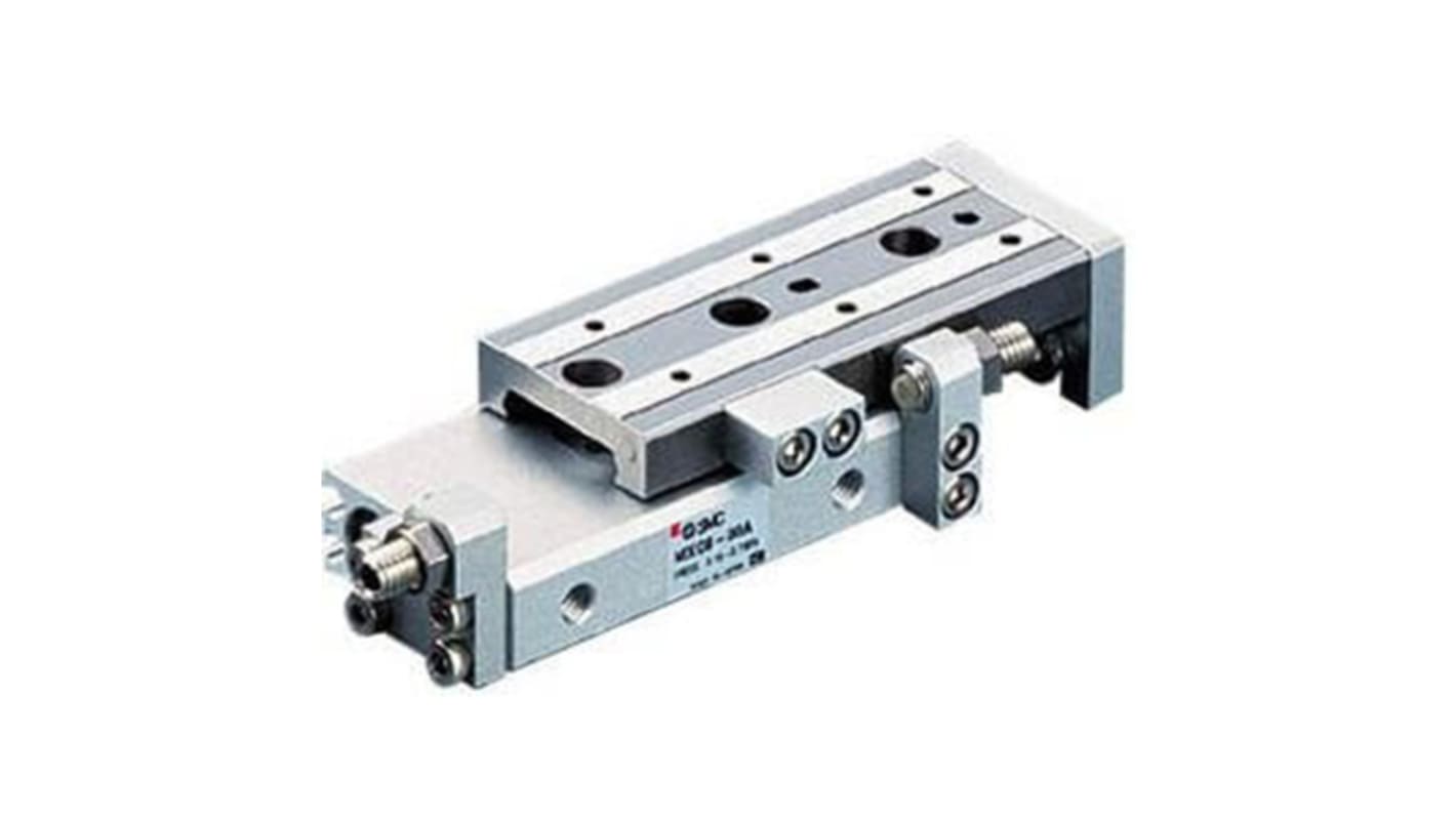 SMC Pneumatic Guided Cylinder - 8mm Bore, 20mm Stroke, MXQ Series, Double Acting
