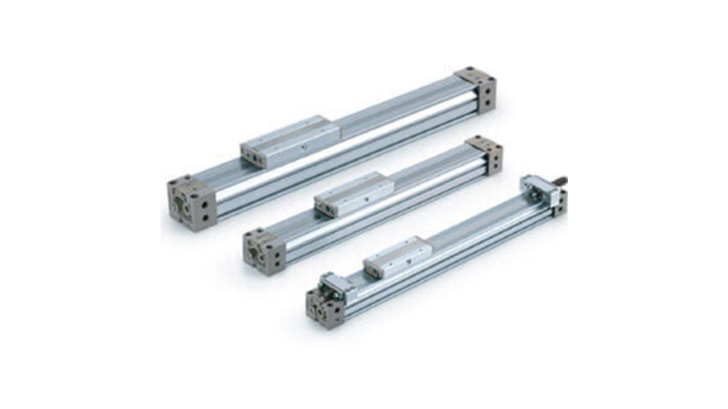 SMC Double Acting Rodless Pneumatic Cylinder 900mm Stroke, 25mm Bore