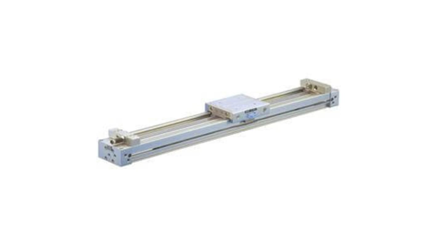 SMC Double Acting Rodless Pneumatic Cylinder 400mm Stroke, 16mm Bore