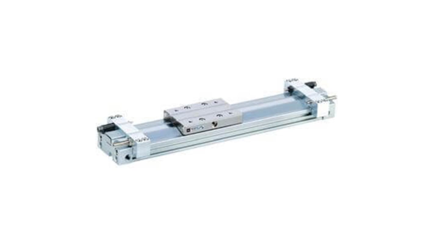 SMC Double Acting Rodless Pneumatic Cylinder 100mm Stroke, 16mm Bore