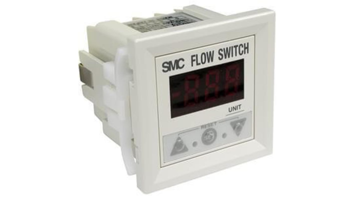 SMC PF2A3 Luft Durchflusssensor 24 V DC 0.5 l/min → 10,5 l/min Typ Integrierte Anzeige