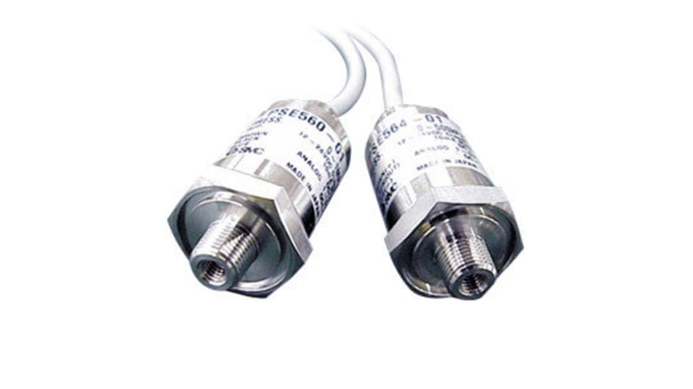 SMC Pressure Sensor, 12 → 24V, IP65 10 bar