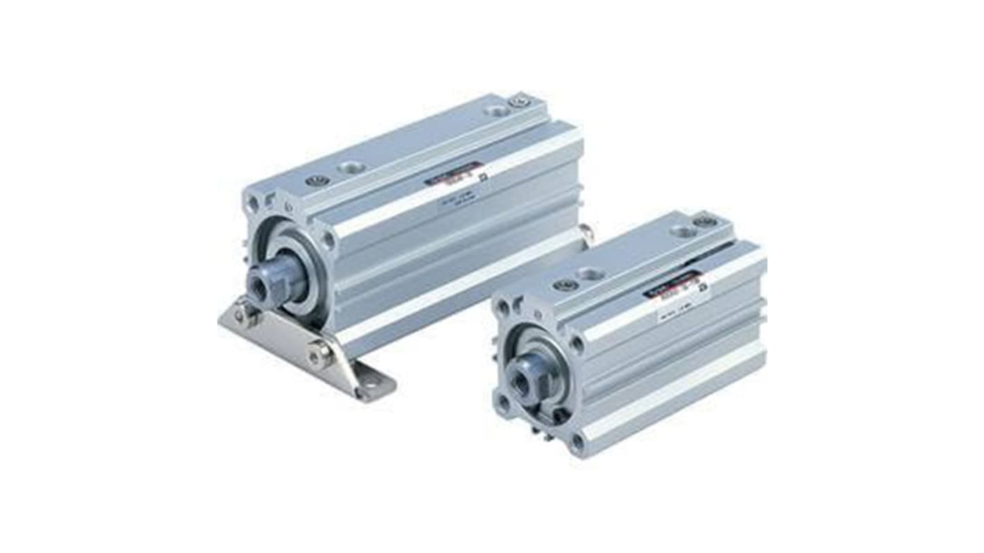 SMC Pneumatic Compact Cylinder - 20mm Bore, 30mm Stroke, RQ Series, Double Acting