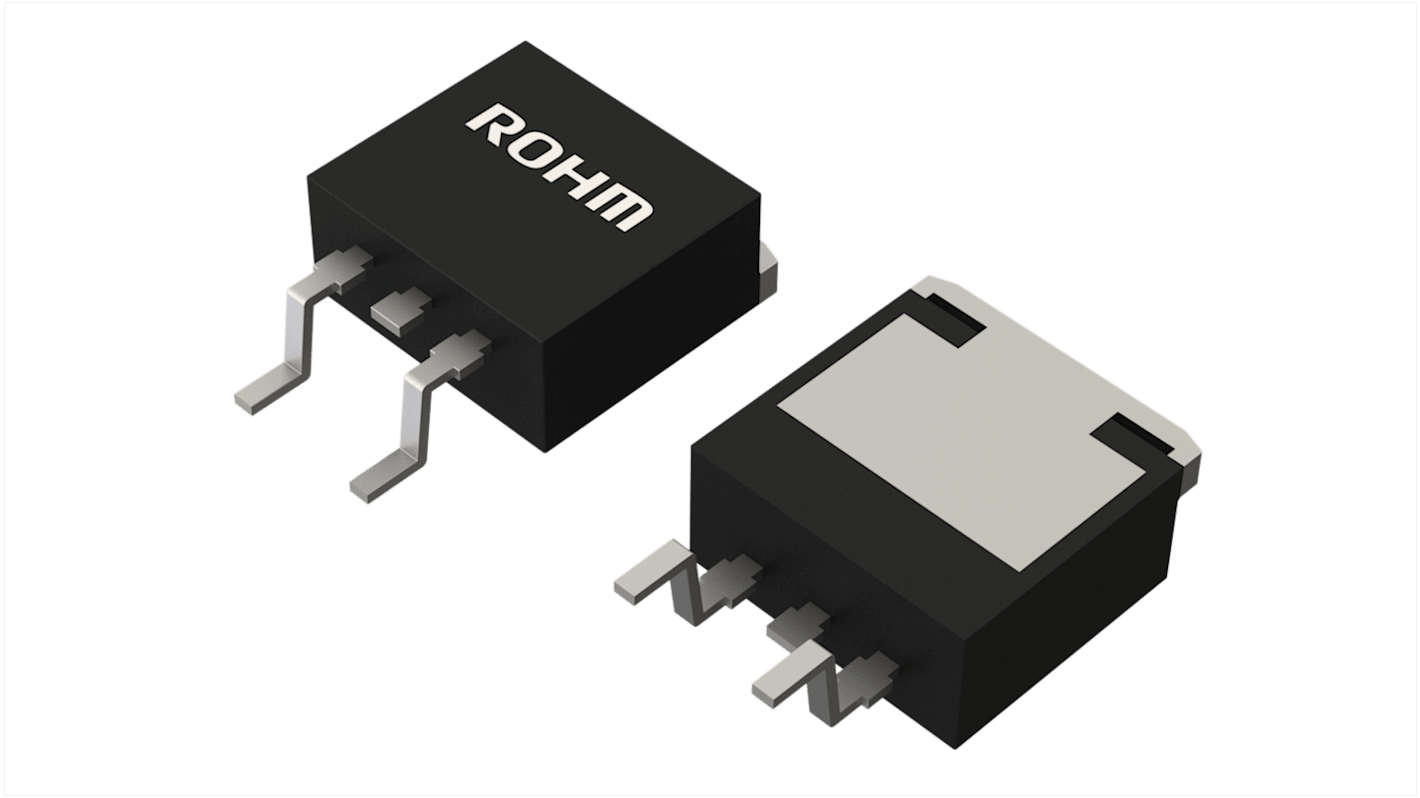 Transistor PNP ROHM, 3 Pin, TO-263AB, 5 A, -80 V, Montaggio superficiale