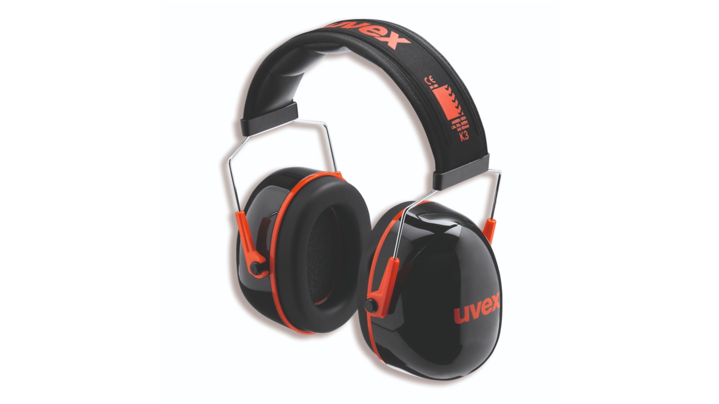 Uvex Uvex K3 Wireless Ear Defender with Headband, Black, Red