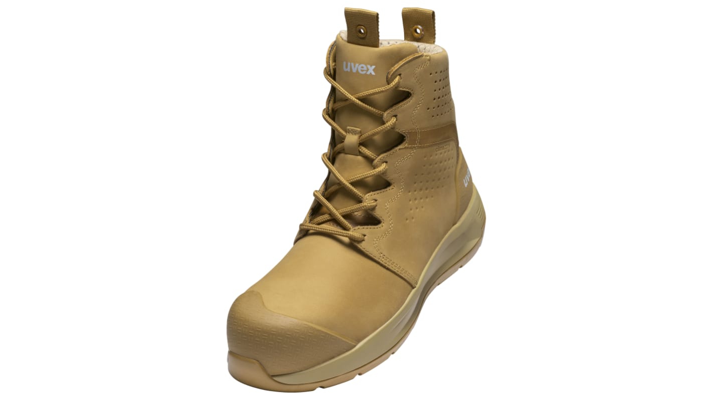 Uvex Uvex 3 x-flow Tan Unisex Safety Boots, UK 8, EU 42