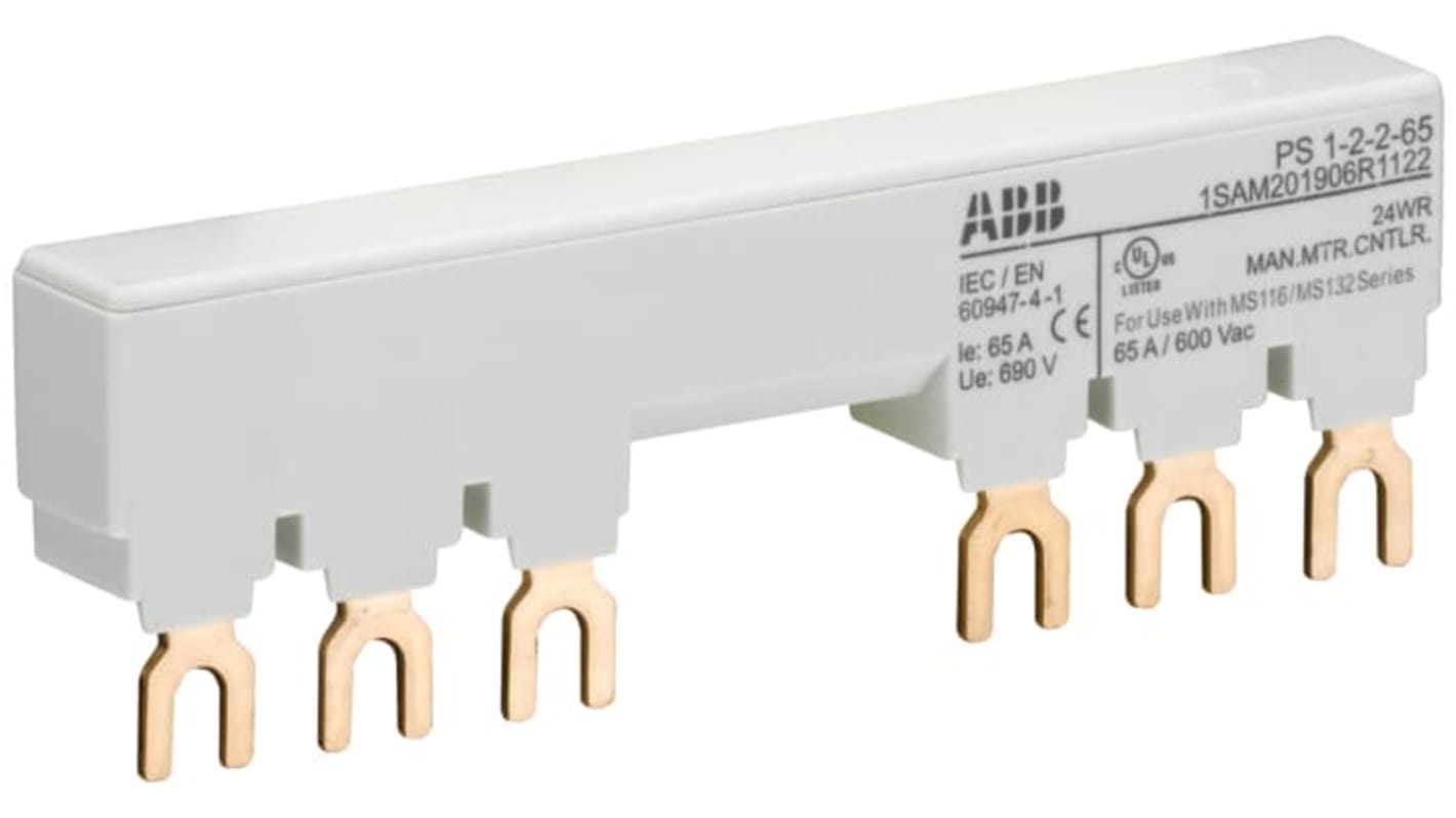 ABB Mounting Kit for Use with MS116, MS132, 13mm Length, 3-Phase, 250Vdc, 400Vac