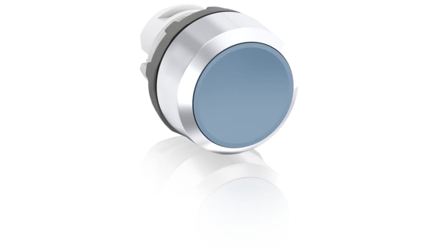 Tête de bouton poussoir ABB, MP1 Bleu, Ø découpe 22.5mm, Momentané