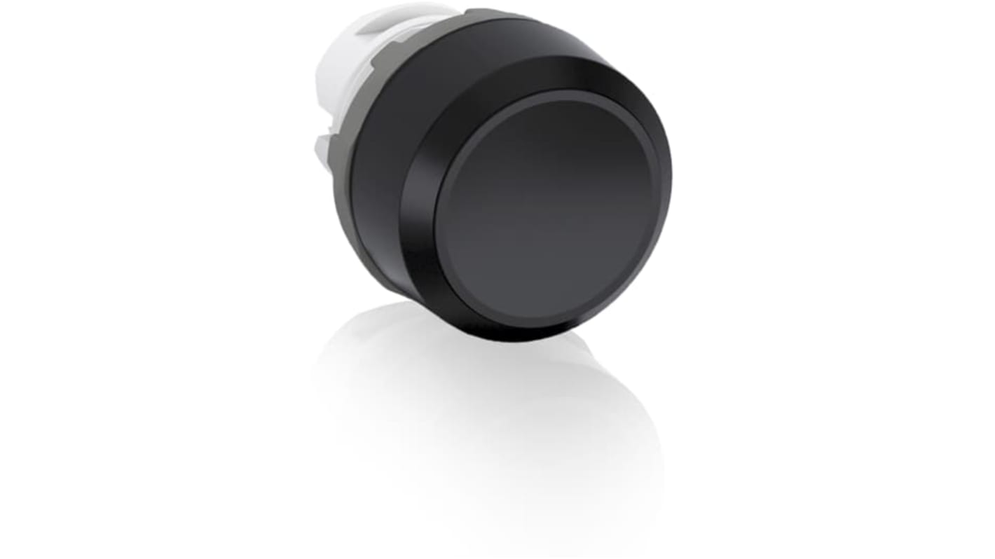 Tête de bouton poussoir ABB, MP2 Noir, Ø découpe 22.5mm, Maintenu