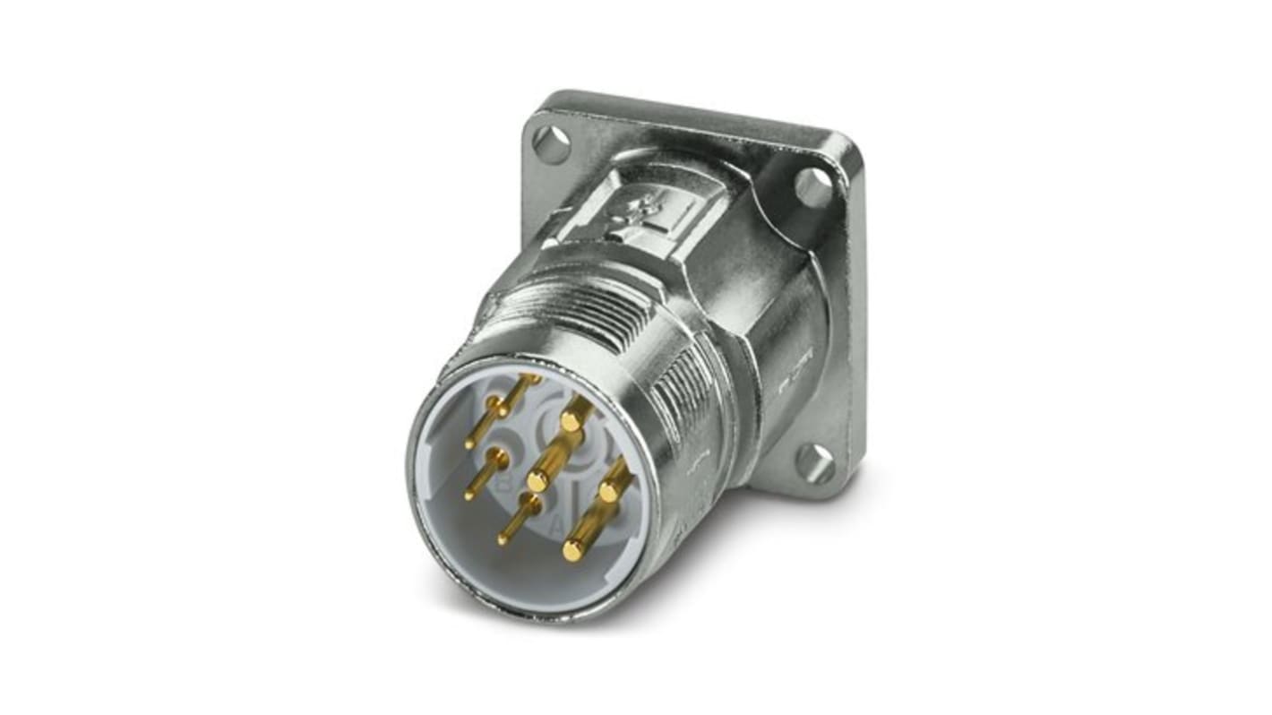 Phoenix Contact Circular Connector, 8 Contacts, Front Mount, M23 Connector, Plug, Male, IP67, M23 PRO Series