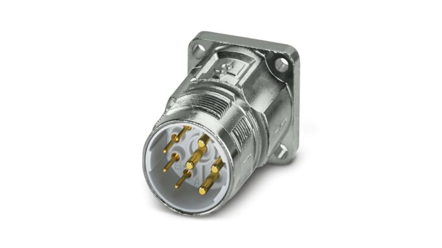 Phoenix Contact Circular Connector, 8 Contacts, Front Mount, M23 Connector, Plug, Male, IP67, M23 PRO Series