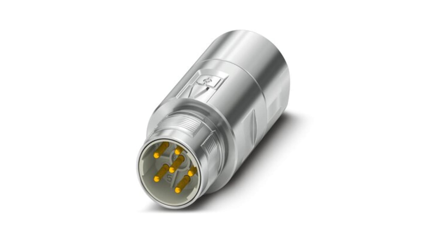 Phoenix Contact Circular Connector, 6 Contacts, Cable Mount, M17 Connector, Plug, M23 PRO Series