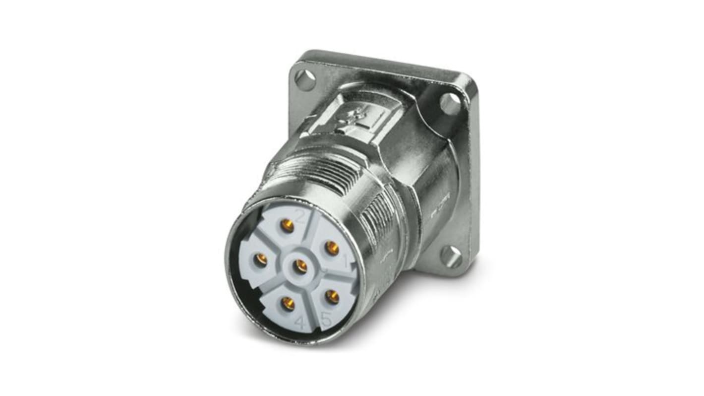 Phoenix Contact Circular Connector, 6 Contacts, Front Mount, M23 Connector, Socket, Female, IP67, M23 PRO Series