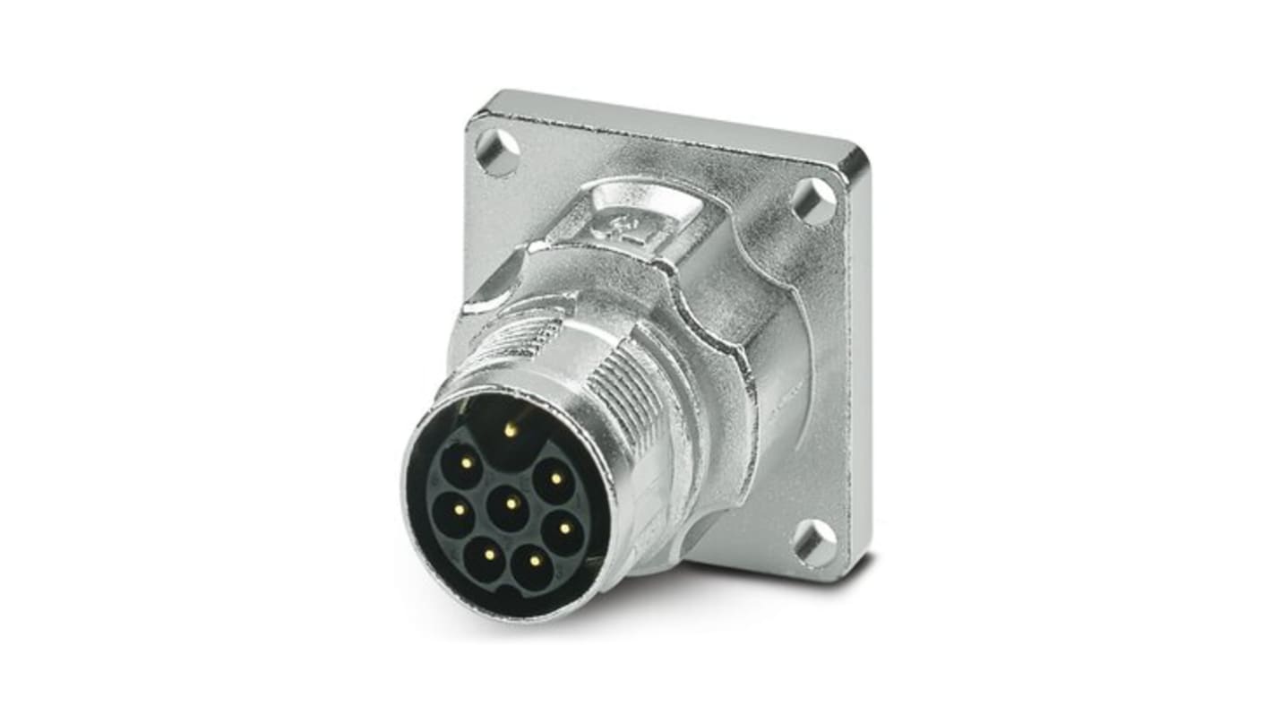 Phoenix Contact Circular Connector, 8 Contacts, Front Mount, M17 Connector, Plug, Male, IP66, IP68, M17 PRO Series