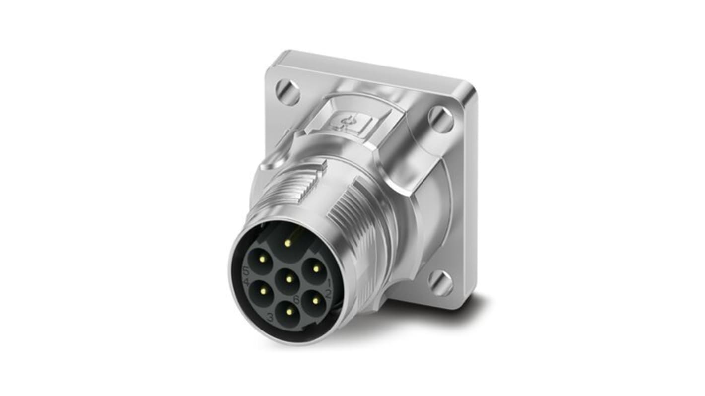 Phoenix Contact Circular Connector, 7 Contacts, Front Mount, M17 Connector, Plug, Male, IP66, IP68, M17 PRO Series