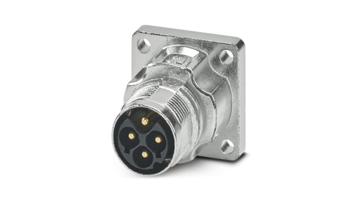 Conector circular Phoenix Contact macho serie M17 PRO de 4 vías macho, Montaje frontal, IP66, IP68