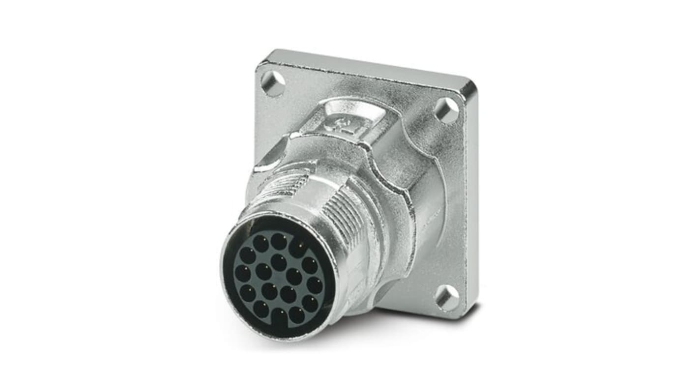 Phoenix Contact Circular Connector, 17 Contacts, Front Mount, M17 Connector, Plug, Male, IP66, IP68, M17 PRO Series