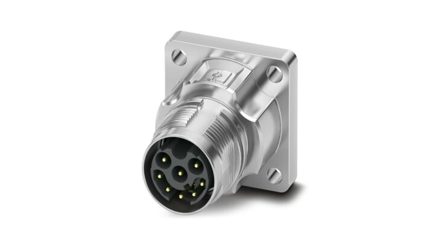 Phoenix Contact Circular Connector, 8 Contacts, Front Mount, M17 Connector, Plug, Male, IP67, IP68, M17 PRO Series
