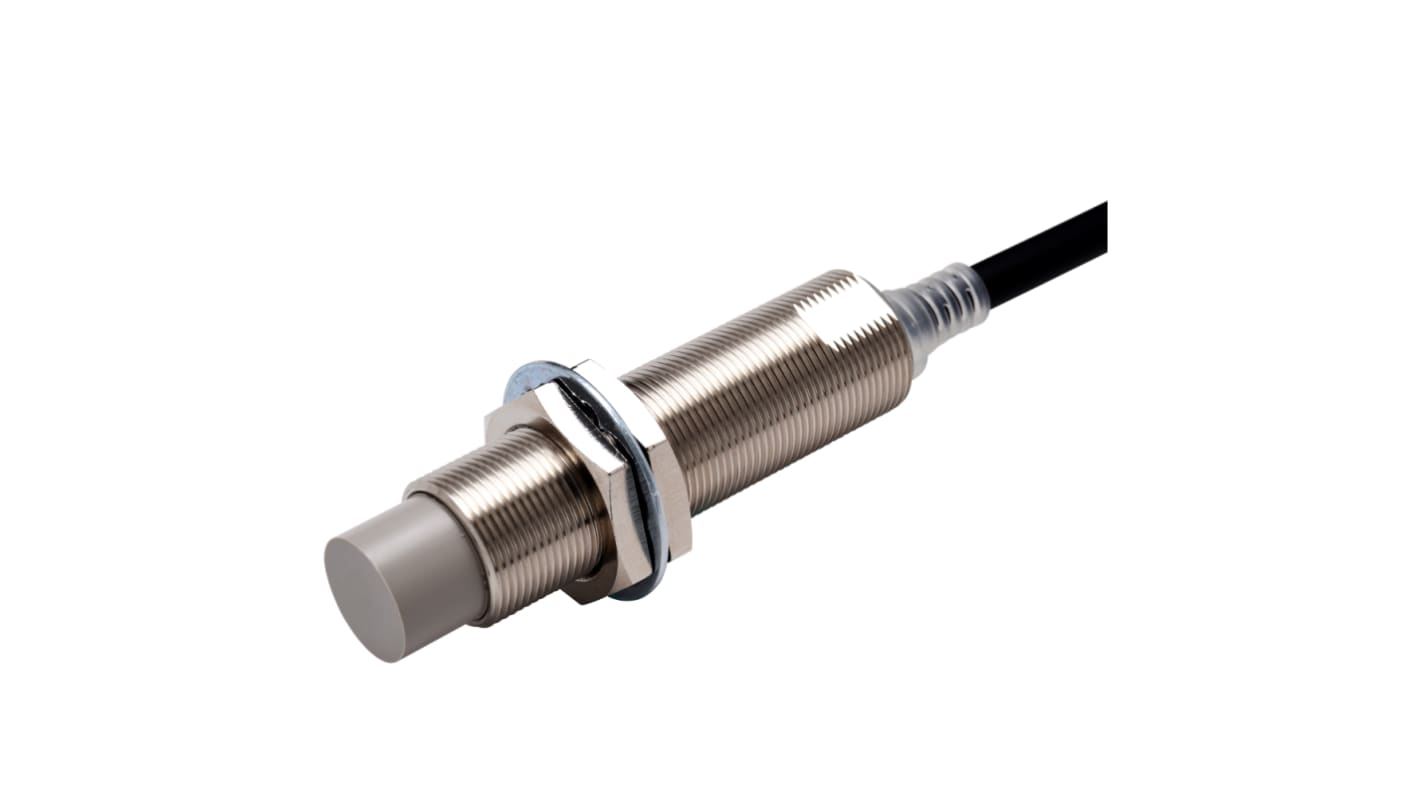 Omron Inductive Barrel-Style Inductive Proximity Sensor, M18 x 1, 16 mm Detection, NPN Output