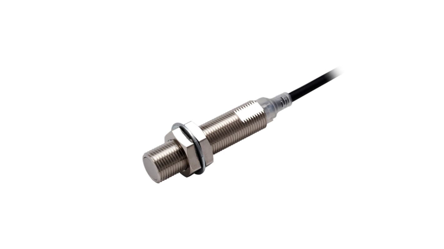 Omron Inductive Barrel-Style Inductive Proximity Sensor, M12 x 1, 4 mm Detection, NPN Output