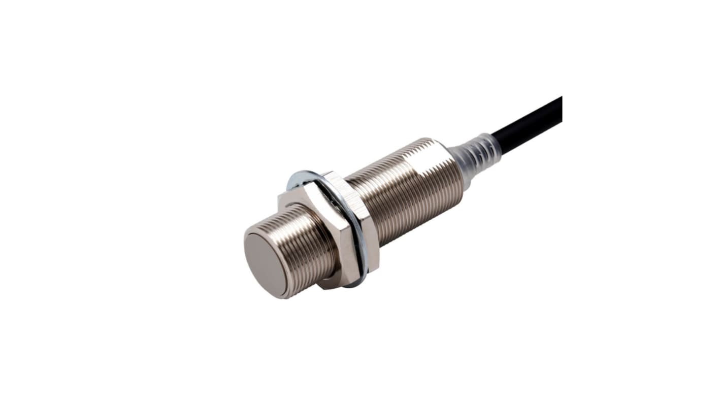 Omron Inductive Barrel-Style Inductive Proximity Sensor, M18 x 1, 8 mm Detection, PNP Output