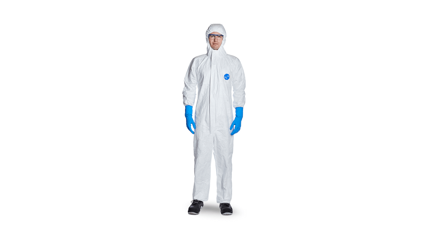 DuPont Tyvek 500 Xpert TY CHF5 S WH XP Einweg-Overalls XXL mit Kapuze Unisex, Tyvek