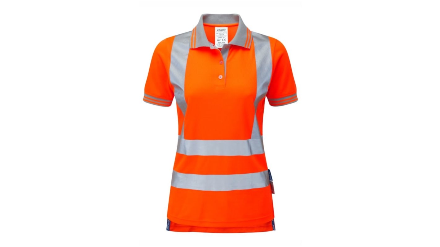 PULSAR Orange 32-44 100 % Polyester Pulsar Warnschutz Polohemd