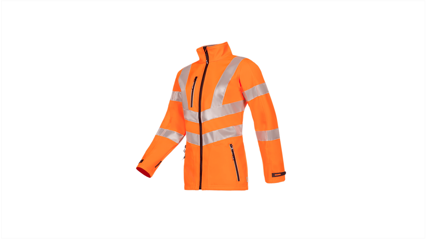 Sioen Damen Warnschutzjacke Gut sichtbar, wasserdicht Orange, Größe L