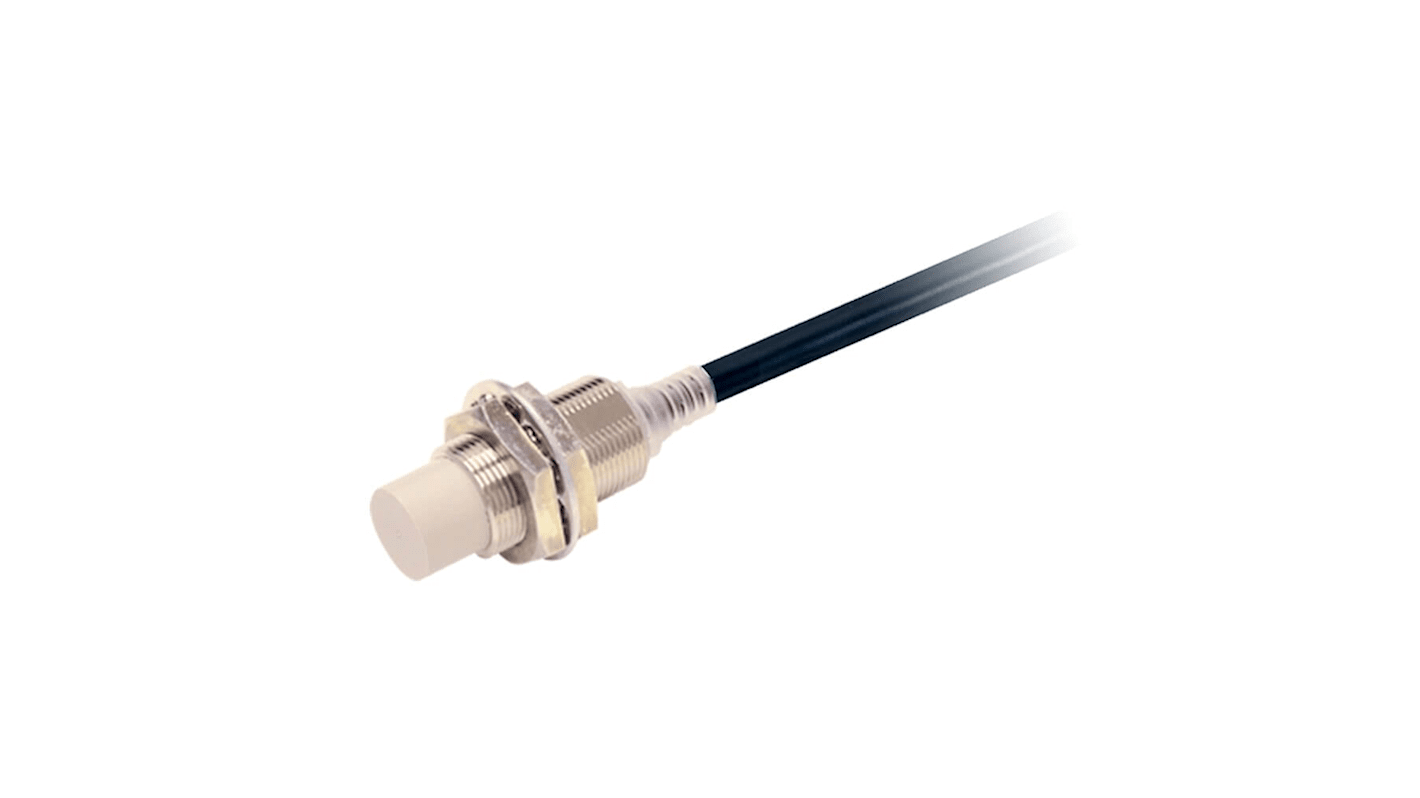 Omron Inductive Barrel-Style Inductive Proximity Sensor, M18 x 1, 16 mm Detection, PNP Output, IP67, IP67G, IP69K